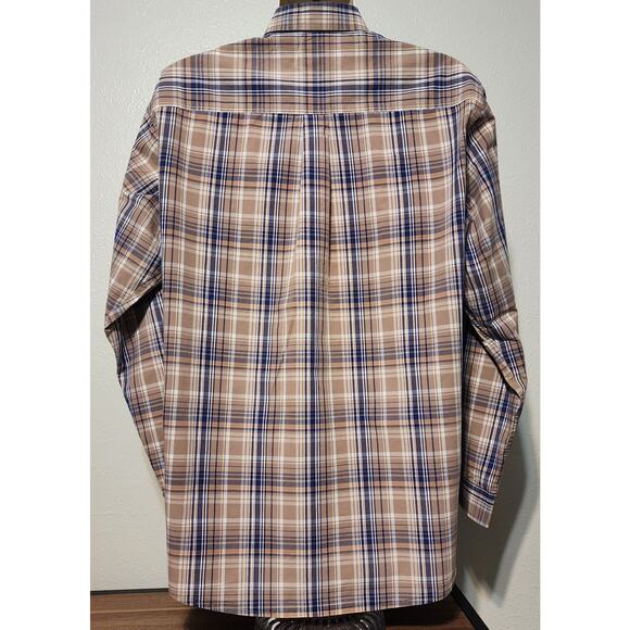 Cinch Long Sleeve Button-down Dress Shirt Size Large Plaid - Picture 6 of 6